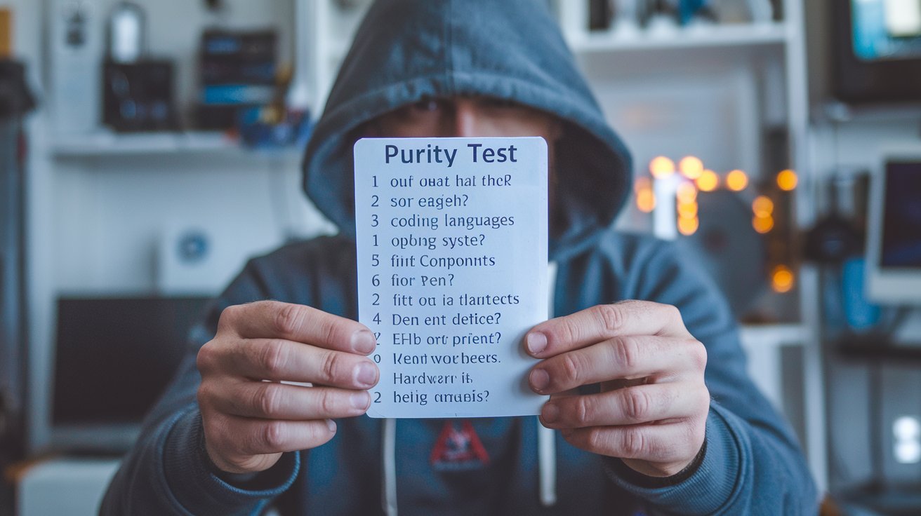 tech bro purity test